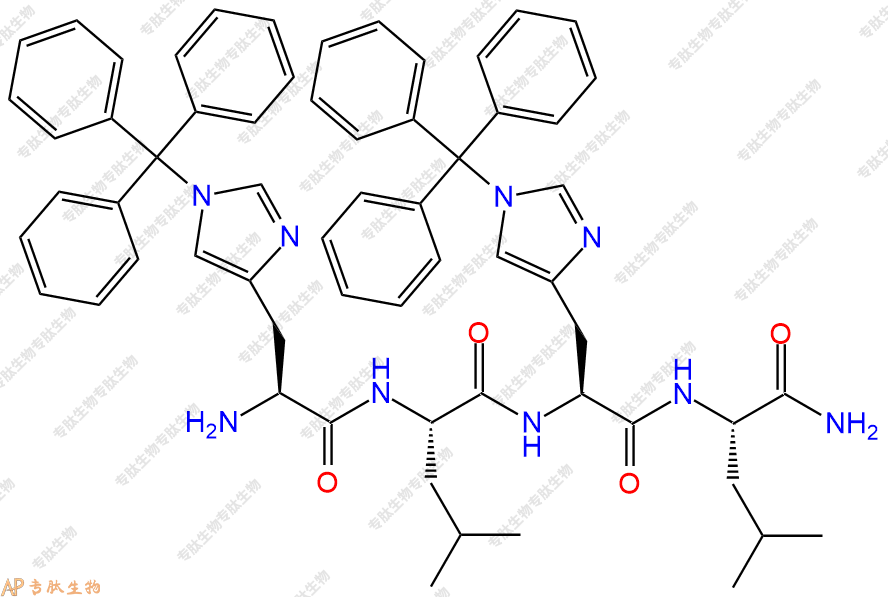 專肽生物產(chǎn)品四肽His(Trt)-Leu-His(Trt)-Leu-NH2397247-62-0