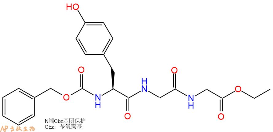 專肽生物產品三肽Cbz-Tyr-Gly-Gly-乙酯化34695-67-5