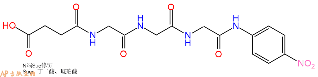專肽生物產(chǎn)品三肽Suc-Gly-Gly-Gly-對(duì)硝基苯胺61043-71-8