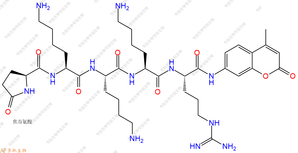 專肽生物產(chǎn)品pGlu-Lys-Lys-Lys-Arg-AMC