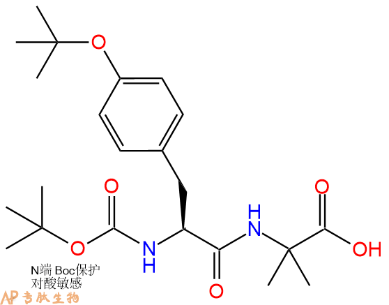 專(zhuān)肽生物產(chǎn)品Boc-Tyr(tBu)-Aib-COOH