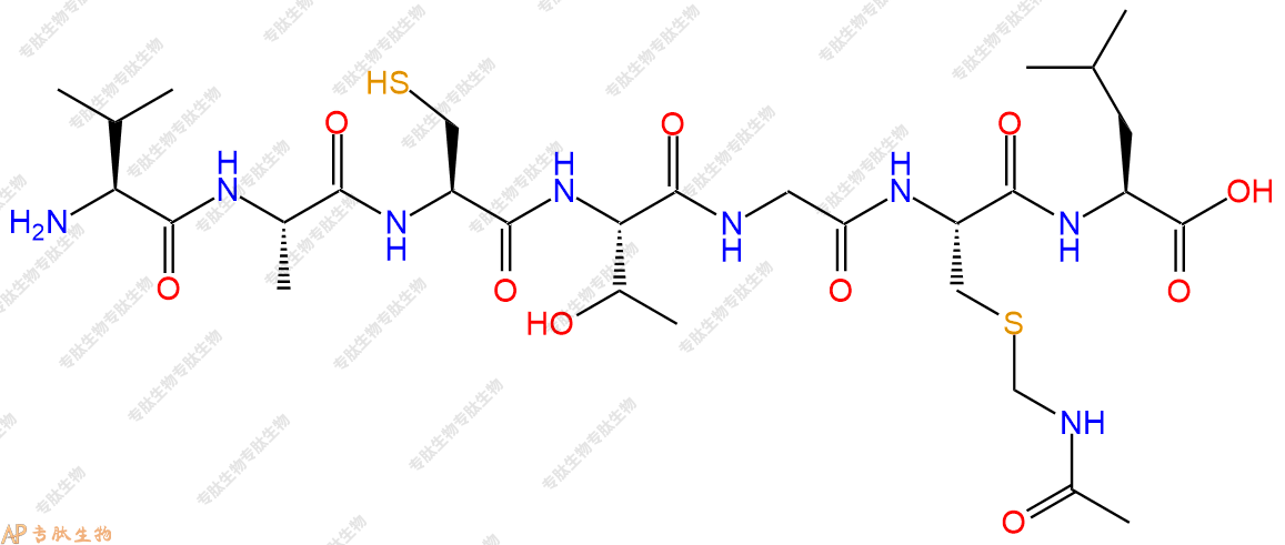 專肽生物產(chǎn)品H2N-Val-Ala-Cys-Thr-Gly-Cys(Acm)-Leu-OH